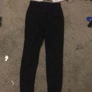 Juniors Skinny Lowcut Black Jeans